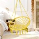 Cotton Metal Swing Seat Hanging Chair Hammock Max Load 240kg for Outdoor Garden Camping