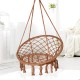 Cotton Metal Swing Seat Hanging Chair Hammock Max Load 240kg for Outdoor Garden Camping