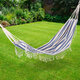 Double Hammock 2 Person Extra Large Canvas Cotton Hammock for Patio Garden Backyard Lounging Outdoor and Indoor