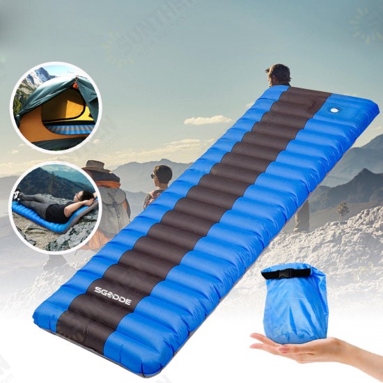 Elastic Sponge Outdoor Camping Inflatable Sleeping Pad Ultralight Air Mat Mattresses Hiking Inflatable Cushion