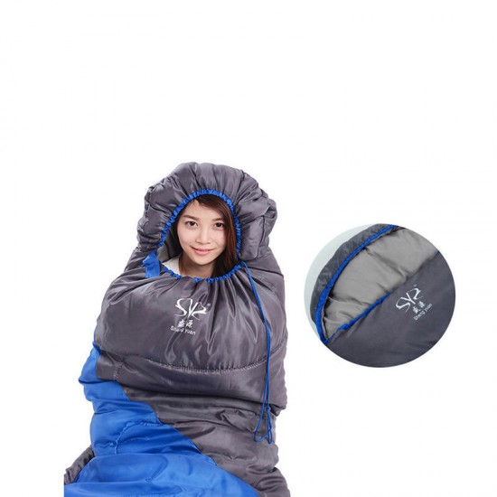 Envelope Waterproof Sleeping Bag Outdoor Camping Traveling Sleeping Bag Winter Cotton Warm Adult Sleeping Bag