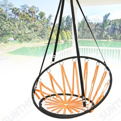 Handmade Knitted Round Hammock Outdoor Indoor Dormitory Bedroom Children Swing Bed Decor Handmade Knitted Round Hammock Outdoor Indoor Dormitory Bedroom Children Swing Bed Decor