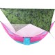 Camouflage Rain Fly Tarp and Camping Hammock with Mosquito Net Portable Hammock Canopy 210T Plaid Fabric PU Waterproof 2000 Sun Shade Tent Awning For 2 Person