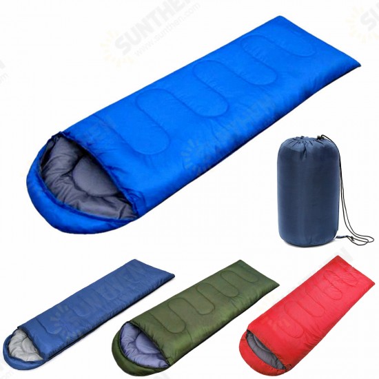 Waterproof 210x75CM Sleeping Bag Single Person for Outdoor Hiking Camping Warm Soft Adult Home Suit Case