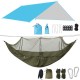 1-2 Person Camping Hammock+Mosquito Net Mesh+Rain Tarp Cover Sleeping Bed Swing Chair Outdoor Hunting Climbing