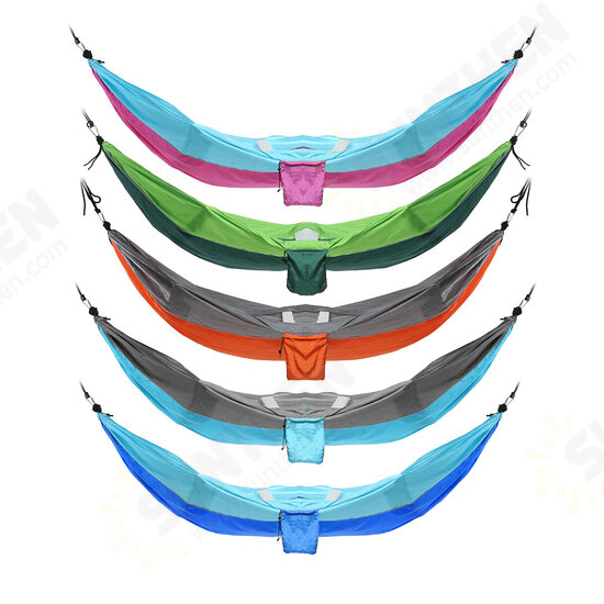 250x140cm Double Person Hammock Parachute Hammock Hanging Sleeping Bed Swing Chair Outdoor Camping Travel