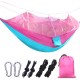 260*140CM With Mosquito Net Portable Travel Hammock Comfortable Hommock Camping Bed Fits 2 Persons