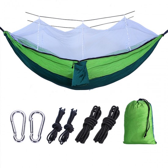 260*140CM With Mosquito Net Portable Travel Hammock Comfortable Hommock Camping Bed Fits 2 Persons