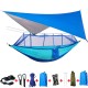 300KG Load 18pcs/set Lightweight Portable Camping Hammock and Tent Awning Set Rain Fly Tarp Mosquito Net Canopy 210T Nylon Hammocks, Waterproof