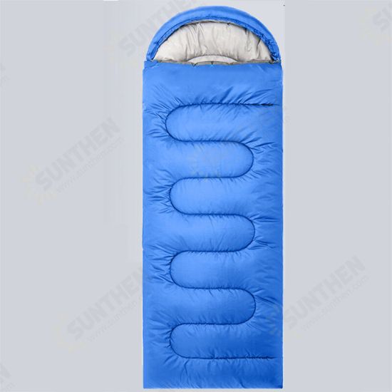 Camping Single Sleeping Bag 170T Polyester Thickened Waterproof Lightweight Outdoor Camping Travel Sleeping Bag for Adults