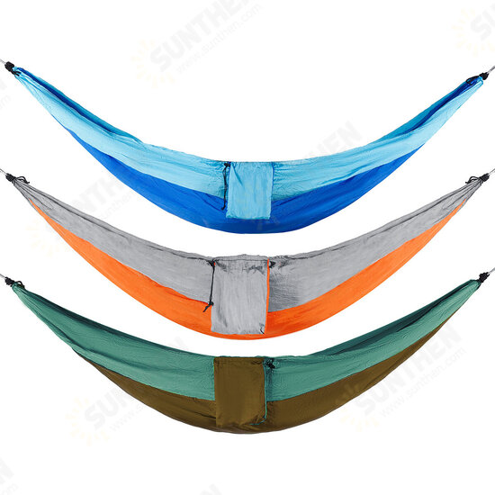 Double Person Hammock Nylon Swing Hanging Bed Outdoor Camping Travel Max Load 300kg