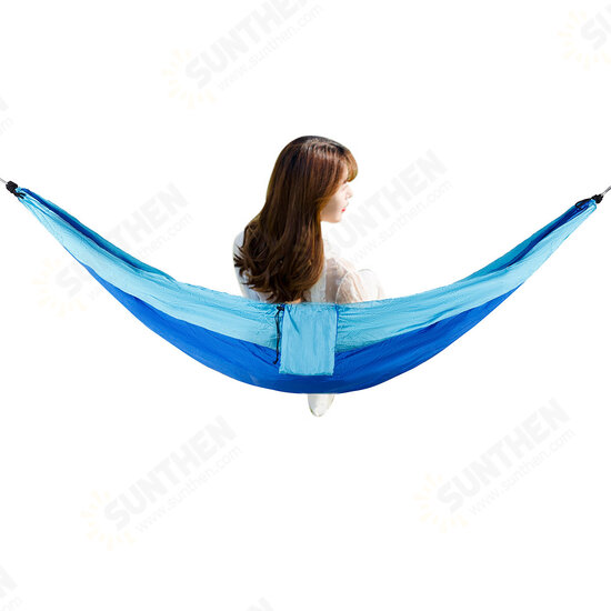 Double Person Hammock Nylon Swing Hanging Bed Outdoor Camping Travel Max Load 300kg