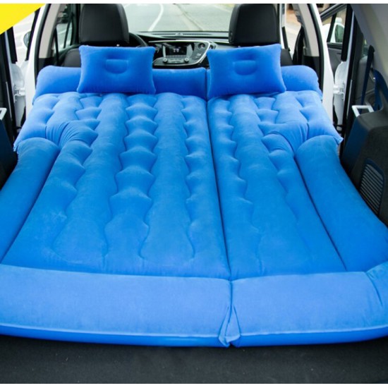 SUV Inflatable Air Mattresses Bed Portable Camping Flocking Pad Cushion Car Travel Road Travel