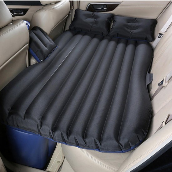 SUV Inflatable Air Mattresses Car Back Seat Sleep Bed Camping Travel Flocking Pad Cushion