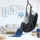 Max 330Lbs/150KG Hammock Chair Hanging Rope Swing with 2 Cushions Included Large Tassel Hanging Chair with Pocket Max 330Lbs/150KG Hammock Chair Hanging Rope Swing with 2 Cushions Included Large Tassel Hanging Chair with Pocket