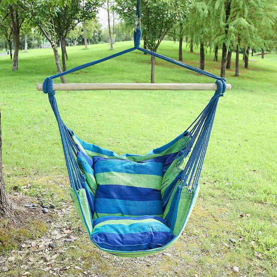 Max Load 100kg Indoor Outdoor Hammock Chair Hanging Chair Swing Chair Seat Garden Furniture