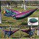 Outdoor Camping Hammock Parachute Cloth Lightweight Nylon Portable Hammock For 1-2 People 260 x 140CM Outdoor Camping Hammock Parachute Cloth Lightweight Nylon Portable Hammock For 1-2 People 260 x 140CM