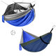 Outdoor Camping Lightweight Picnic Hammock with Mosquito Net 1-2 Person Portable Backpack Hammock Sleeping Mattress