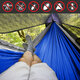 Outdoor Camping Lightweight Picnic Hammock with Mosquito Net 1-2 Person Portable Backpack Hammock Sleeping Mattress