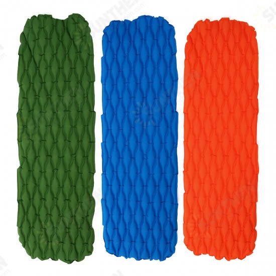 Outdoor Camping Portable Inflatable Air Mattresses Single Sleeping Moisture-proof Mat Pad