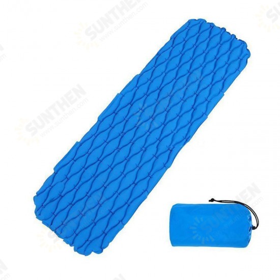 Outdoor Camping Portable Inflatable Air Mattresses Single Sleeping Moisture-proof Mat Pad