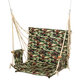 Outdoor Hanging Chair Swinging Hammock Thicken Rope Swing Seat For Home Indoor Outdoor Backyard Garden