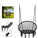 Outdoor Hanging Hammock Woven Rope Chair Seat Indoor Bedroom Children Round Swing Bed