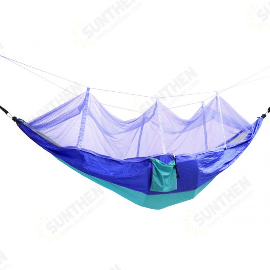 Outdoor Mosquito Net Double Hammock Hanging Swing Bed Parachute Nylon For Camping Travel