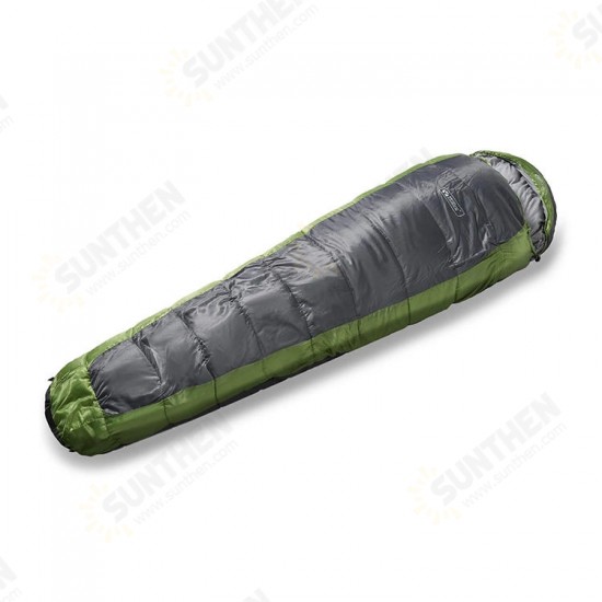 Outdoor Mummy Single Cotton Sleeping Bag Winter Camping Hiking Cold Wind Proof