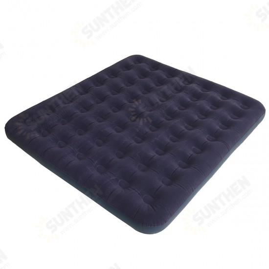 PVC Inflatable Bed Inflatable Mattress Air Mattress Bed Single Double Wide Soft Mattress Comfortable Outdoor Home