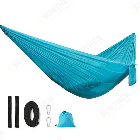 Portable Nylon Hammock Lightweight Outdoor Camping Garden Swing Hanging Chair Max Load 200KG