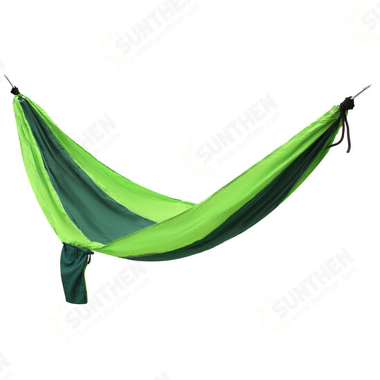 Single People Hanging Swing Bed Camping Hammock Outdoor Garden Travel with Storage Bag Carabiner Max Load 300kg