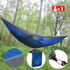 Single People Hanging Swing Bed Camping Hammock Outdoor Garden Travel with Storage Bag Carabiner Max Load 300kg Single People Hanging Swing Bed Camping Hammock Outdoor Garden Travel with Storage Bag Carabiner Max Load 300kg