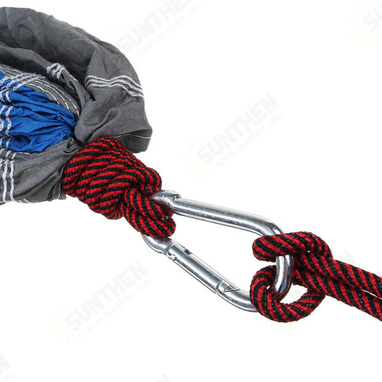 Single People Hanging Swing Bed Camping Hammock Outdoor Garden Travel with Storage Bag Carabiner Max Load 300kg Single People Hanging Swing Bed Camping Hammock Outdoor Garden Travel with Storage Bag Carabiner Max Load 300kg