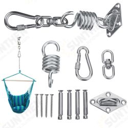 Stainless Steel Hammock Chair Hanging Kit Ceiling Mount Spring Swivel Snap Hook Accessories Stainless Steel Hammock Chair Hanging Kit Ceiling Mount Spring Swivel Snap Hook Accessories