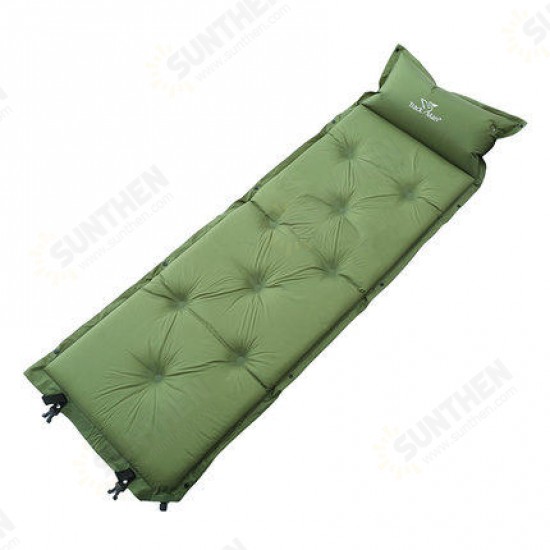 TM2106 Outdoor Self Inflatable Mattress Camping Moisture-proof Sleeping Pad With Pillow