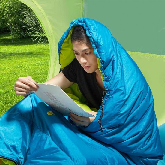 HW050201 Portable Sleeping Bag Seven-hole Cotton Single Sleep Pad With Cap Outdoor Camping from