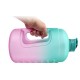 1 Gallon/3.78L PETG Time Marker Water Bottles Large High Capacity Training Water Jug with Leakproof Cap Wide-Mouth Jug Cup 2 Lids for Sports Gym Camping Travel