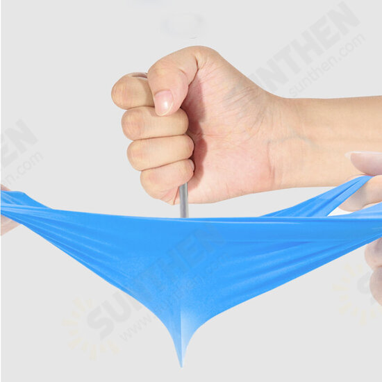 100 Pcs Disposable Blue Nitrile PVC Gloves Prevent Infection Dishwashing Kitchen Cut-Proof Gloves Cleaning Protective Gloves