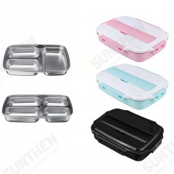 1.1L Stainless Steel Lunch Box Camping Picnic Tableware Food Container Leak-Proof Dinner Box 1.1L Stainless Steel Lunch Box Camping Picnic Tableware Food Container Leak-Proof Dinner Box