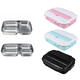 1.1L Stainless Steel Lunch Box Camping Picnic Tableware Food Container Leak-Proof Dinner Box