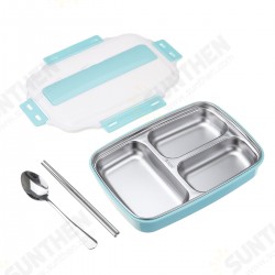 1.1L Stainless Steel Lunch Box Camping Picnic Tableware Food Container Leak-Proof Dinner Box 1.1L Stainless Steel Lunch Box Camping Picnic Tableware Food Container Leak-Proof Dinner Box