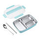 1.1L Stainless Steel Lunch Box Camping Picnic Tableware Food Container Leak-Proof Dinner Box