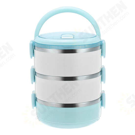 1/2/3/4 Layer Stainless Steel Lunch Box Insulation Food Thermal Lunch Storage Box Outdoor Camping Picnic