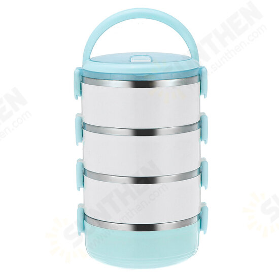 1/2/3/4 Layer Stainless Steel Lunch Box Insulation Food Thermal Lunch Storage Box Outdoor Camping Picnic