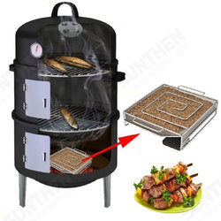 15x15x4cm Stainless Steel BBQ Grill Camping Picnic Square Cold Smoke Generator Cooking Stove 15x15x4cm Stainless Steel BBQ Grill Camping Picnic Square Cold Smoke Generator Cooking Stove
