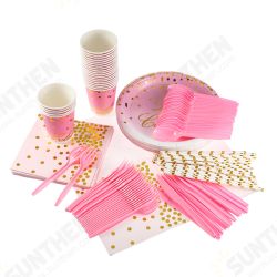 168 Pcs Disposable Tableware Set Camping Picnic BBQ Paper Dinnerware Cup Fork Scoop Disks 168 Pcs Disposable Tableware Set Camping Picnic BBQ Paper Dinnerware Cup Fork Scoop Disks