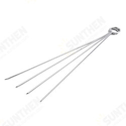 18 Pcs Tableware Stainless Steel BBQ Tools Long Fork BBQ Clip Brush Steel Stick Shovel Barbecue Cooking Tools