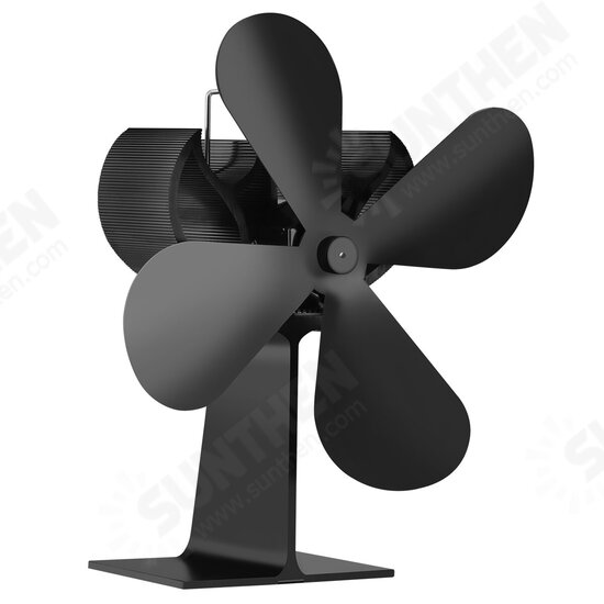 2 Pcs FFAN01 4 Blade Fireplace Fan Eco Friendly Quiet Winter Thermal Heat Power Fan Wood Burner Stove Fan Home Travel - Black 2 Pcs FFAN01 4 Blade Fireplace Fan Eco Friendly Quiet Winter Thermal Heat Power Fan Wood Burner Stove Fan Home Travel - Black
