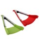 2 in 1 Non-stick Clever Tongs Heat Resistant Silicone Spatula Cooking Food Clip Camping Picnic BBQ